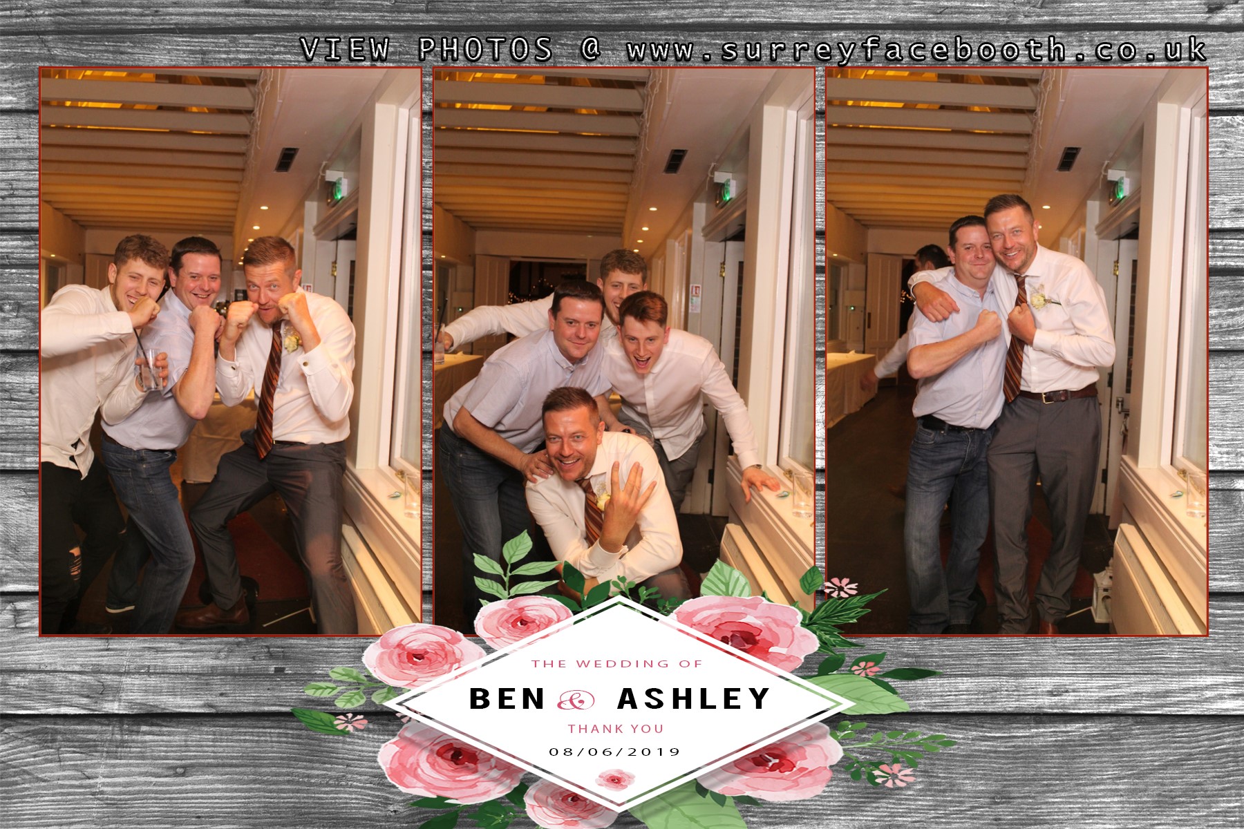 Ashley & Ben's Wedding | View more photos from the event at galleries.surreyfacebooth.co.uk/u/Surrey-FaceBooth/Ashley-Bens-Wedding